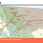 Map of the Great Northern through Western Montana.