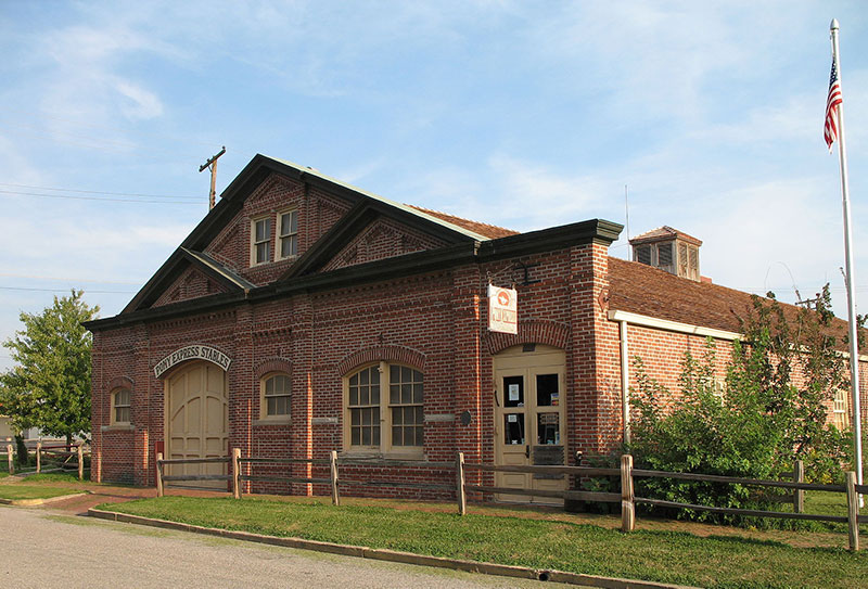 The historic stables at the Pony Express Museum in St. Joseph, Missouri.